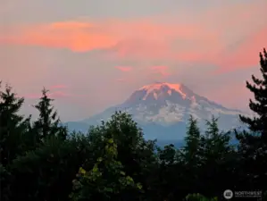 Sunset View from the Living Room . . . July 29, 2025