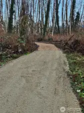 driveway to build site
