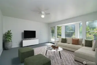 Bonus room/Family room off kitchen/dining area