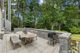 deck area off of dining room with gas, electric & wateer hook ups with surround sound speakers
