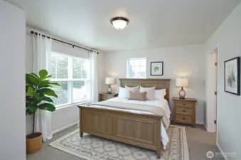 Primary Bedroom Digitally Staged