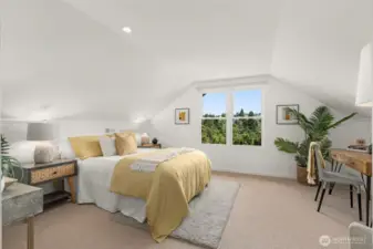 Primary suite faces East for morning sun