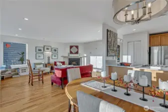 Full circle living space.  Nice to have a great room to enjoy the open, light and airy view space of your home.