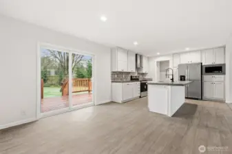 Check out your sizable wood deck to enjoy in the summer months.