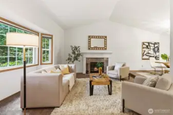 Fireplace in main floor living room