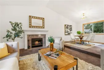 The main floor flows beautifully from the living room and formal dining room