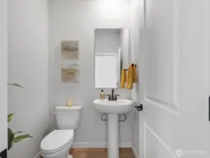Main floor powder room.