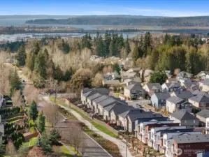 Aerial view to the west.