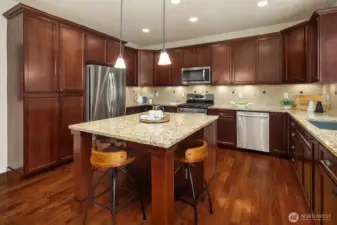 Spacious kitchen perfect for entertaining.