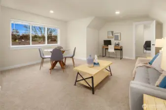 Spacious recreation/bonus room.