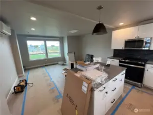 Kitchen + living area