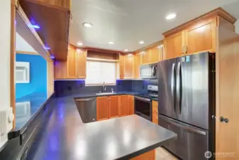 Lots of counter space and updated appliances