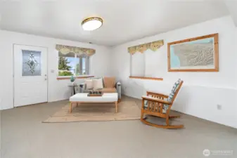 On the lower level, you have many options and lots of room to create different spaces!