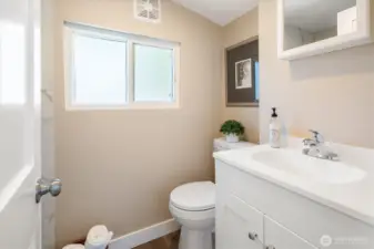 Spacious bedroom with large built-in closet