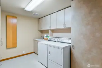Laundry room with storage