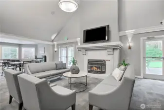 Clubhouse gathering area.