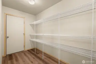 Pantry/utility room/garage access