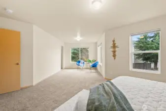 Massive Primary Bedroom with 2 walk-in closets