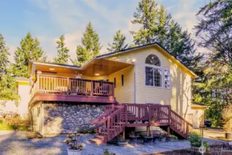 Beautifully maintained home situated on a one-acre lot.