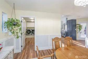 Main-level laundry/utility room for ease and efficiency.