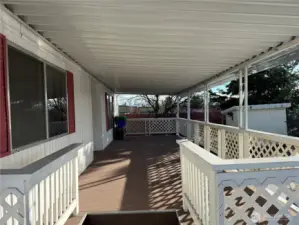 Large covered porch for outdoor enjoyment.