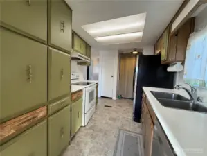 Lots of cupboards and counter space.