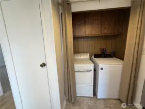 Washer & Dryer stay.