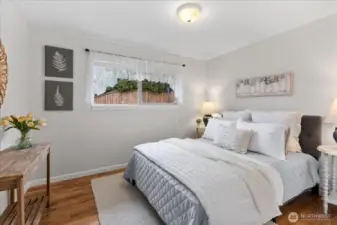 One of 3 beds on main level