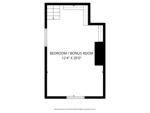 Upper level bonus room/4th bedroom above garage