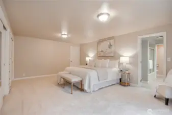 Primary bedroom with en-suite bath
