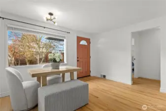 Let all the natural light pour in the huge front window