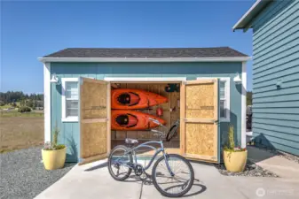 Newer Shed has plenty of room for your toys.