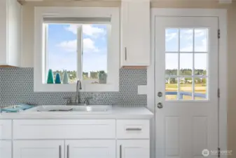 Back door to BBQ Deck