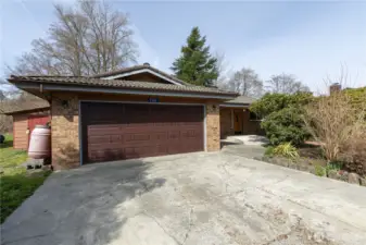 Convenient attached 2-car garage and front entry