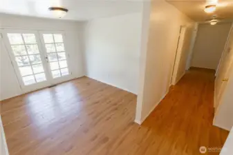 Hallway leading to the bedrooms