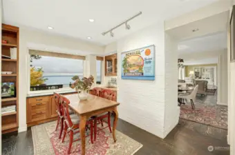 Eating area off the kitchen