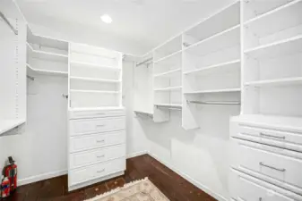 Walk-in closet off the primary