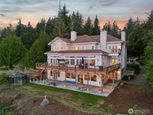 Back of mansion from water