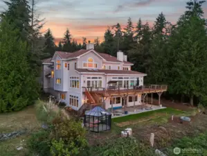 Back of mansion from water