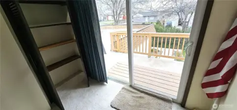 Slider to rooftop deck