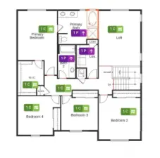 Flooring diagram Second Floor