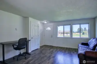 Entry and living room (Unit A)