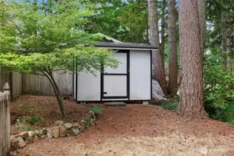Shed on the property.