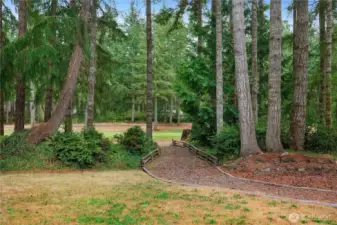 Looking to wards the golf course