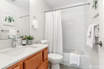 En suite bathroom for the second bedroom.