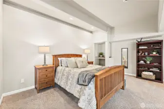 Large basement great room, multipurpose!
