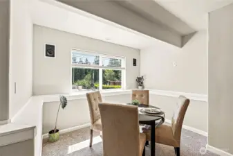 Basement dining nook