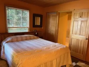 Primary bedroom with private entry to continental bath.