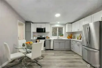 New stainless steel appliances