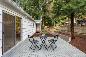 Porch outside primary bedroom